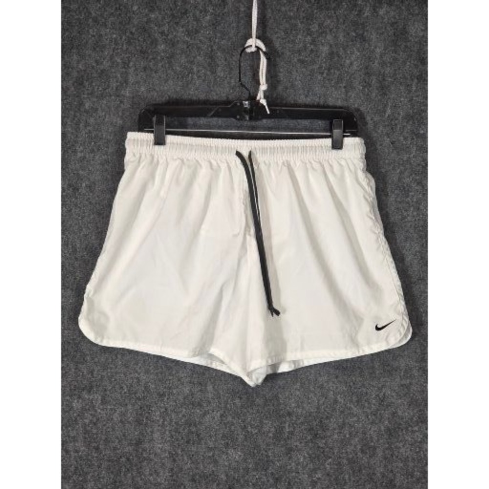 Nike Dri-FIT‎ Running Shorts Mens Large White Athletic Mesh Liner 361049-100 Gym